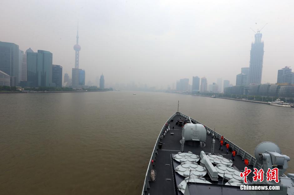 Китайские и российские военные корабли вернулись в Шанхай после совместных учений