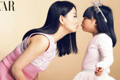 Китайская звезда с дочерью позируют для модного журнала
