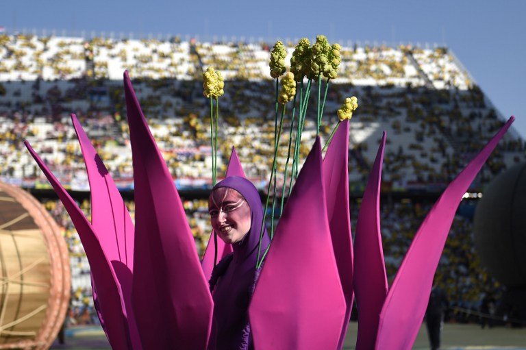 Фотоленты: Яркие моменты на церемонии открытии Чемпионата мира по футболу 2014 в Бразилии