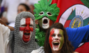 Красочные трибуны Чемпионата мира по футболу