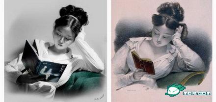 Студентки из Пекинского университета сделали фотографии о чтении, подражающие известным западным картинам