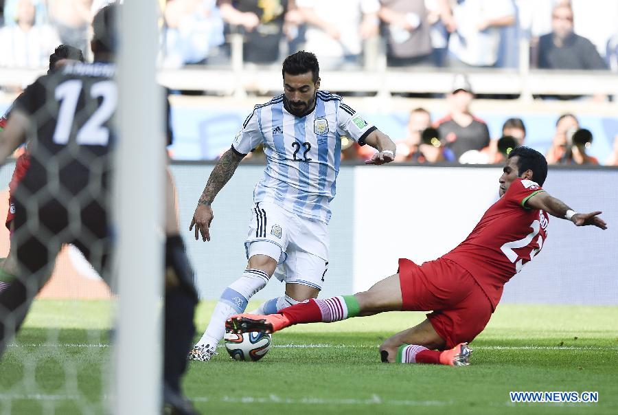 Сборная Аргентины в матче второго тура в группе "F" чемпионата мира по футболу в Бразилии со счетом 1:0 победила сборную Ирана