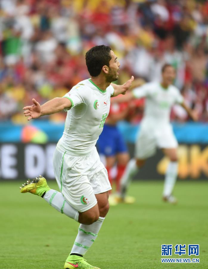 Сборная Алжира обыграла команду Республики Корея в матче чемпионата мира по футболу в Бразилии