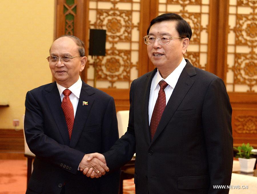 Чжан Дэцзян провел встречу с президентом Мьянмы