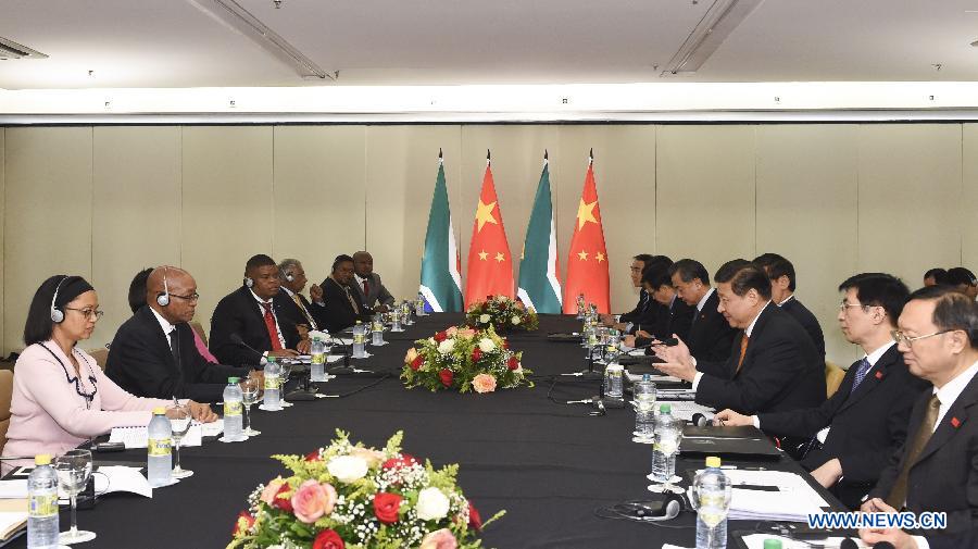 Си Цзиньпин встретился с президентом ЮАР Джейкобом Зумой