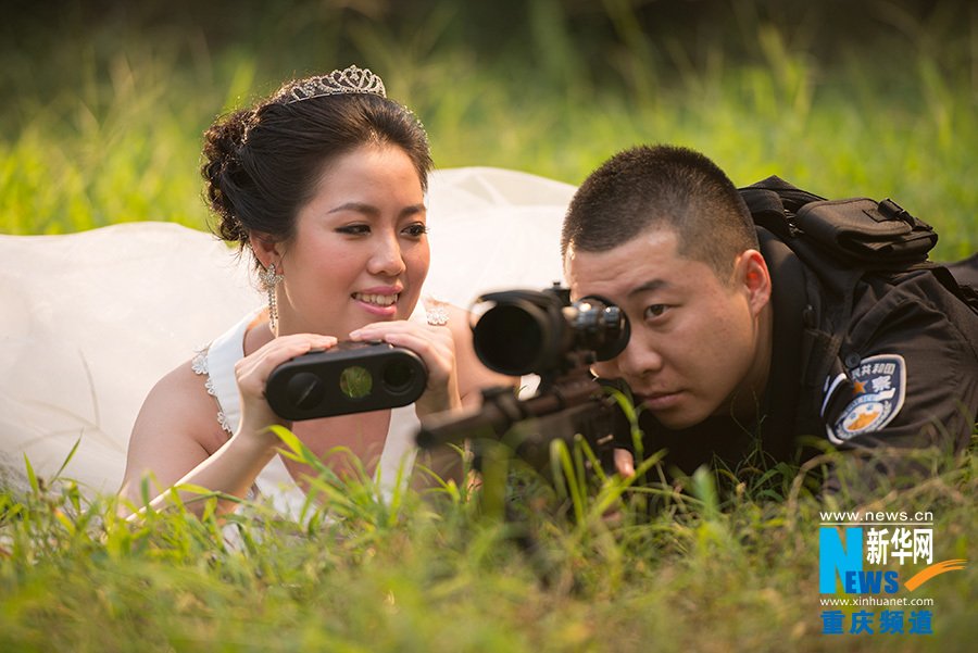 Свадебная фотосессия спецназовца из Чунцина