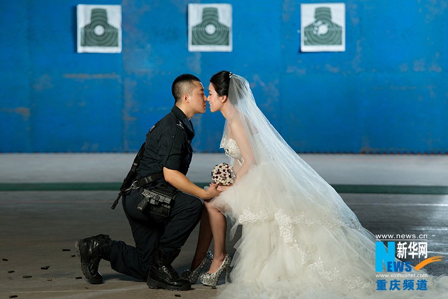 Свадебная фотосессия спецназовца из Чунцина