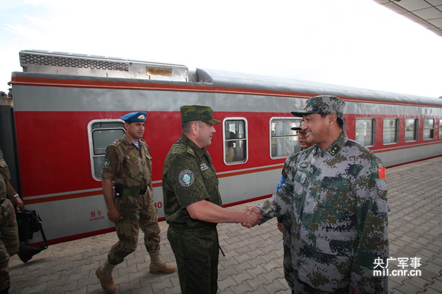 Первые иностранные отряды прибыли в Чжужихэ для участия в учениях «Мирная миссия – 2014»