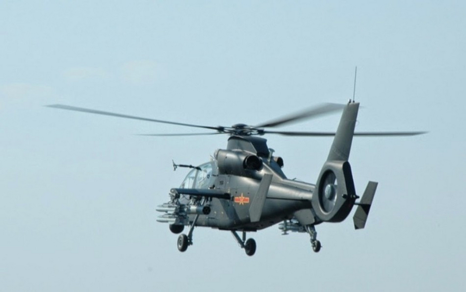 Боевые вертолеты "Учжи-10" и "Учжи-19" впервые участвуют в учениях "Мирная миссия-2014"