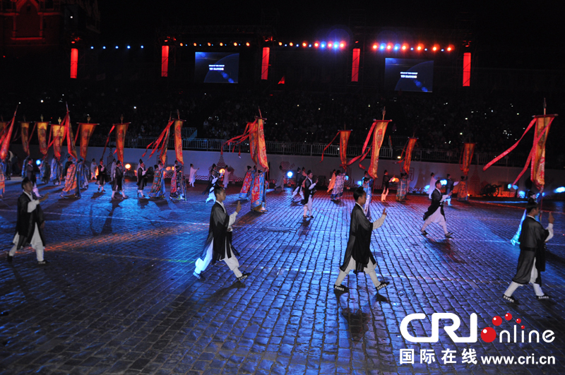 Китайское боевое искусство представлено на Международном военно-музыкальном фестивале в Москве