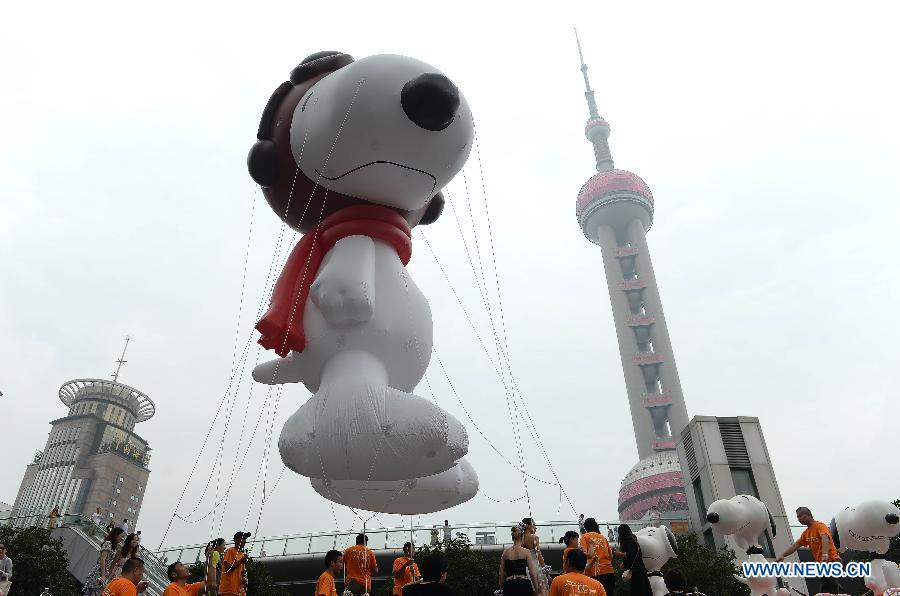 Выставка Snoopy состоялась в Шанхае