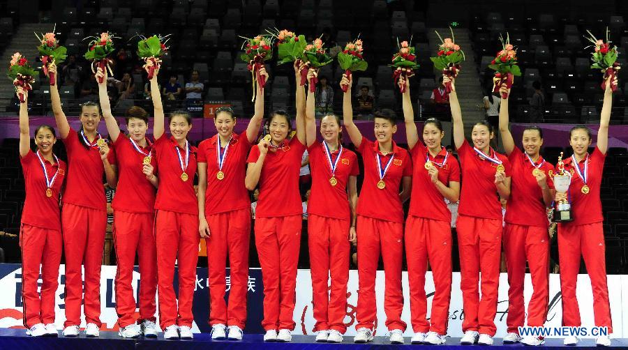 Китайская женская команда стала чемпионом Кубка Азии по волейболу 2014 года