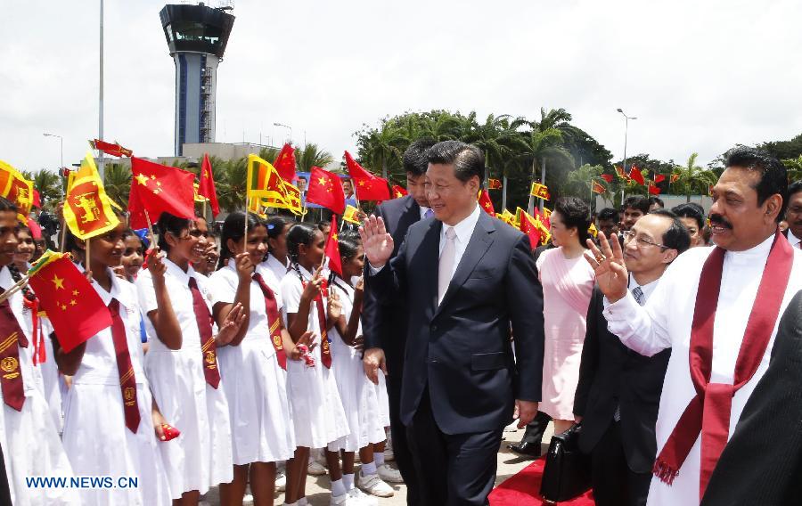 Си Цзиньпин завершил государственный визит в Шри-Ланку и отправился в Индию