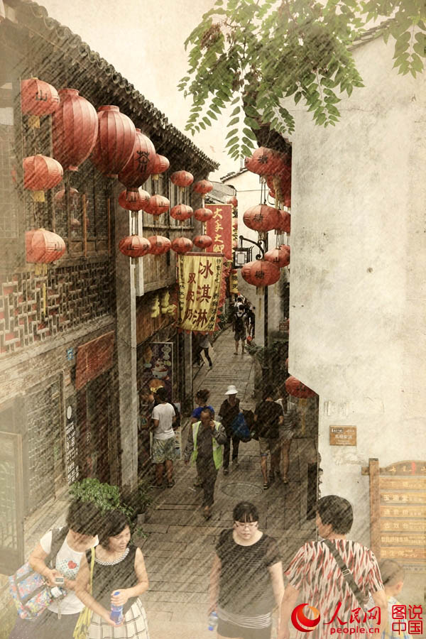 Улица Шаньтан в городе Сучжоу
