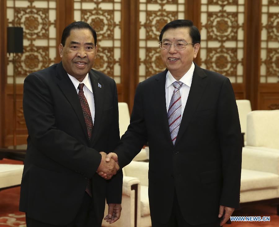 Чжан Дэцзян встретился с вице-президентом Микронезии