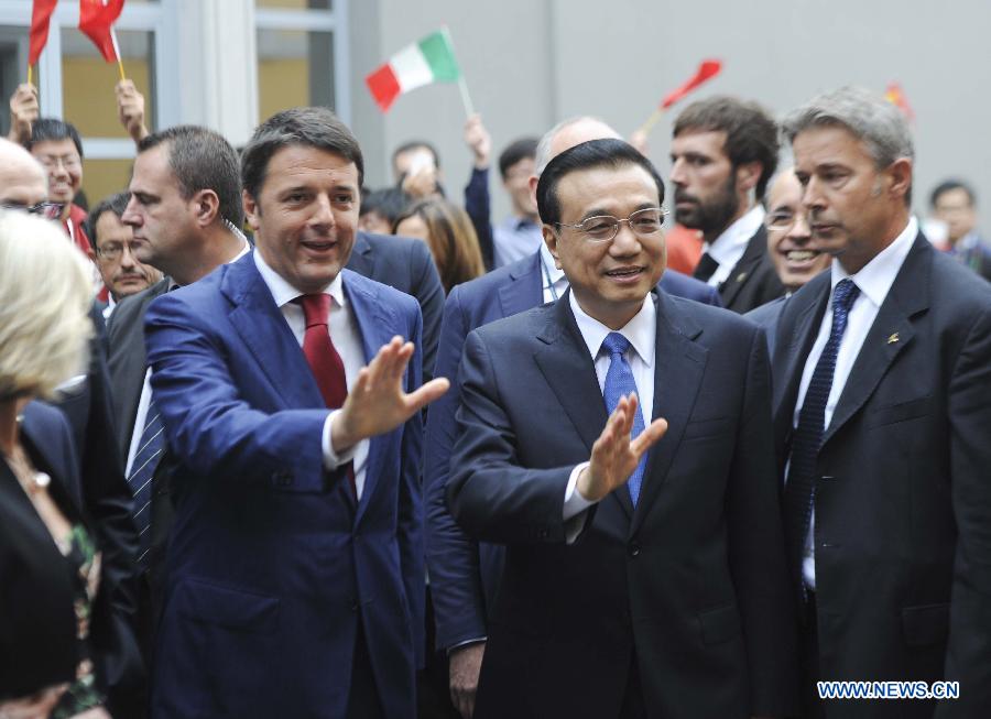 Ли Кэцян и М.Ренци приняли участие в собрании по случаю 5-й Китайско-итальянской инновационной недели