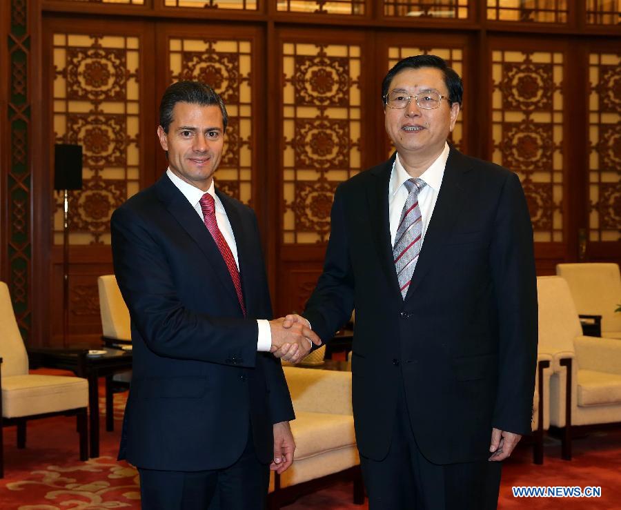 Чжан Дэцзян встретился с президентом Мексики