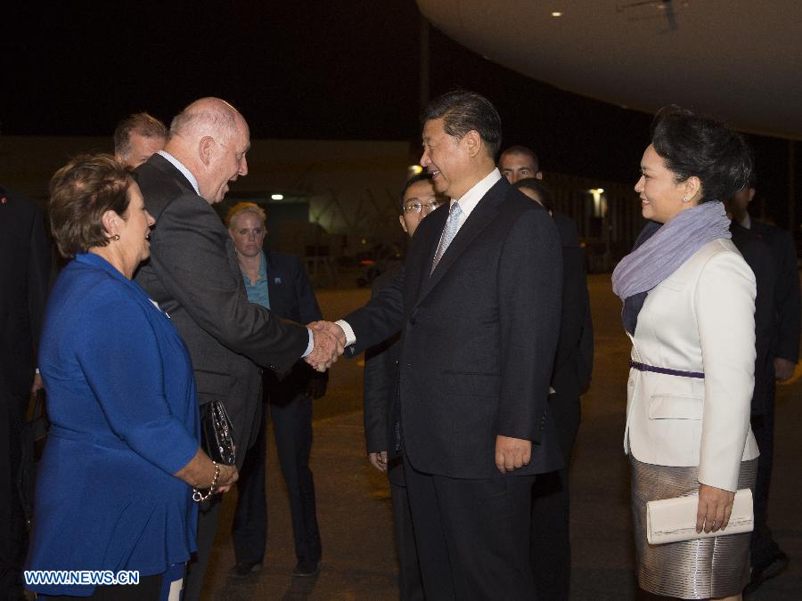 Председатель КНР прибыл в Брисбен для участия в саммите "Группы 20"