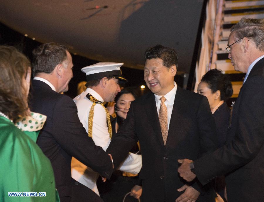 Си Цзиньпин прибыл в Новую Зеландию с государственным визитом