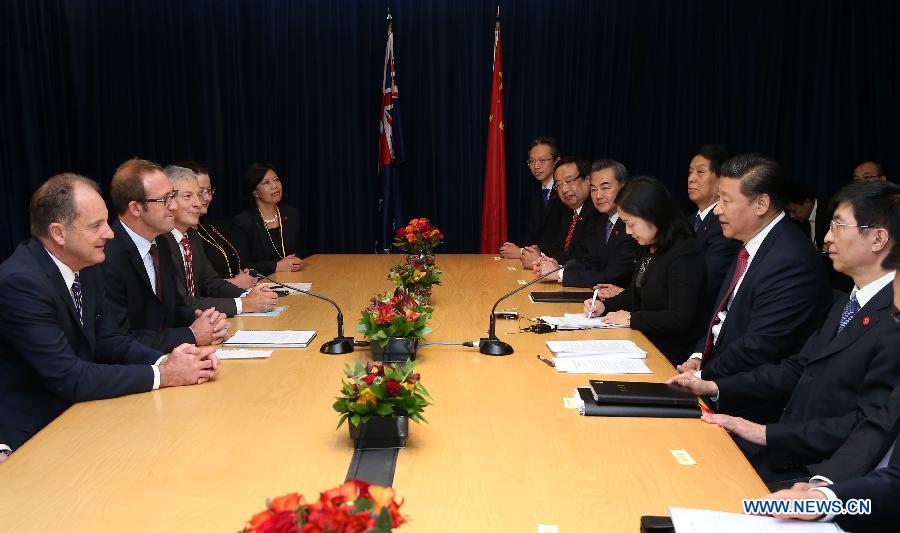 Си Цзиньпин провел встречу с лидером Лейбористской партии Новой Зеландии