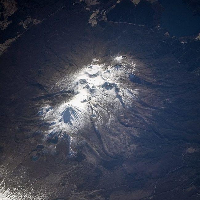 Вулкан в Новой Зеландии.