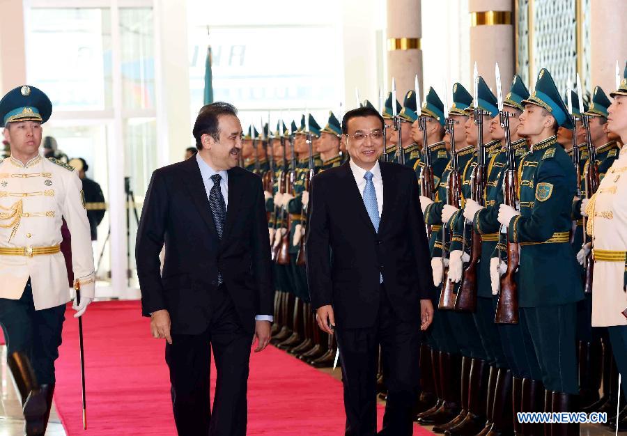 Ли Кэцян прибыл в Астану с официальным визитом в Казахстан и для участия в 13-м заседании Совета глав правительств государств-членов ШОС