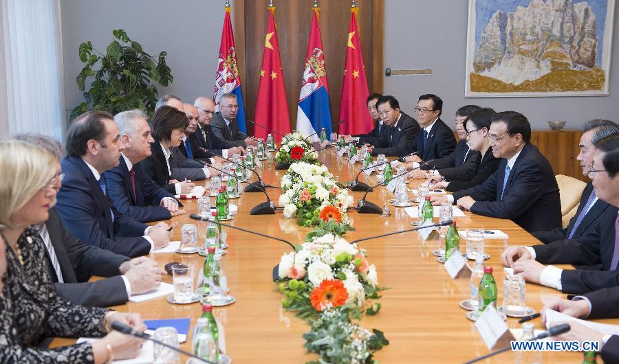 Ли Кэцян встретился с президентом Сербии Т.Николичем