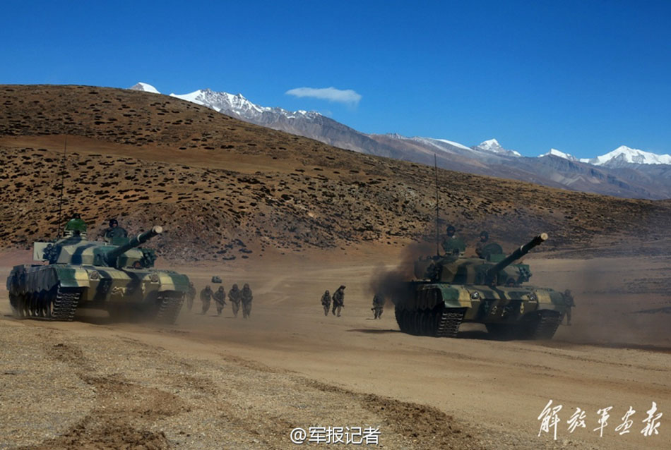 Войска НОАК провели совместные учения в Тибете