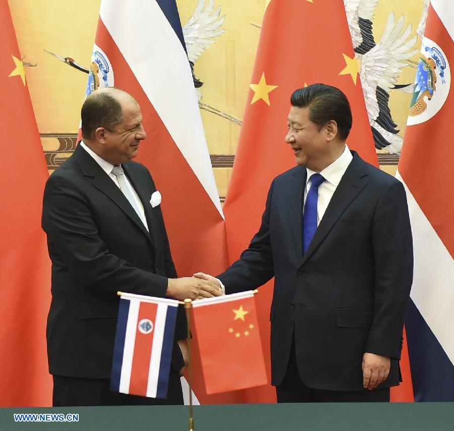 Лидеры Китая и Коста-Рики объявили об установлении отношений стратегического партнерства