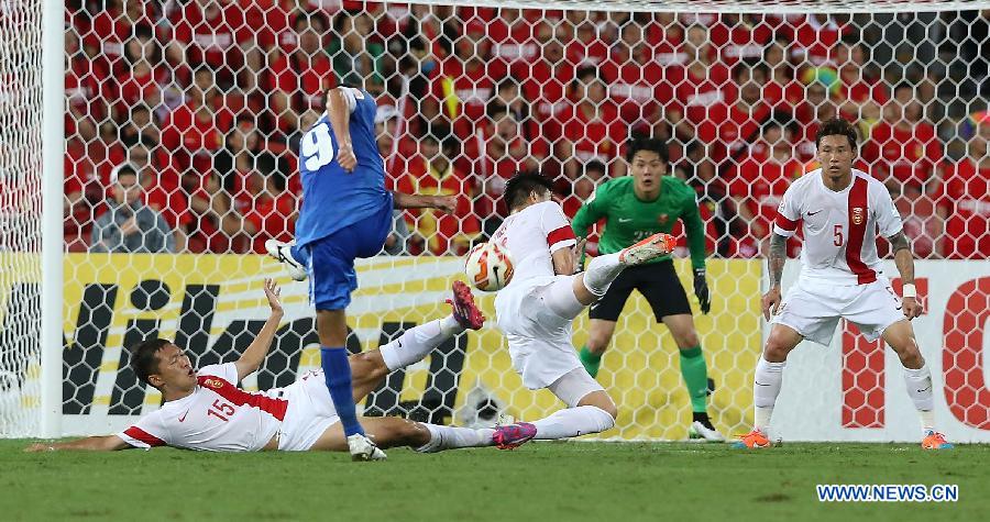 Китайские футболисты впервые за 14 лет обыграли Узбекистан и досрочно вышли в плей-офф Кубка Азии