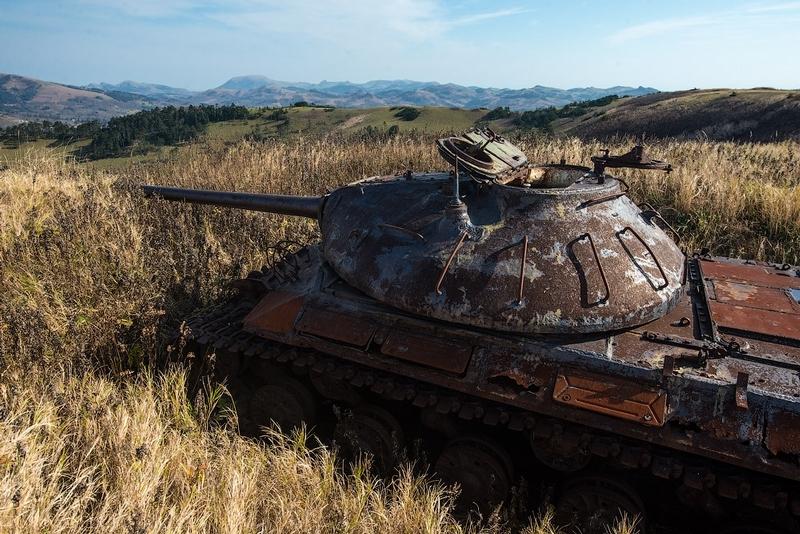 Тяжелые танки СССР «охраняют» остров Шикотан