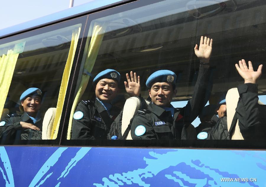 В Либерию с миротворческой миссией ООН отправился 3-й китайский полицейский отряд