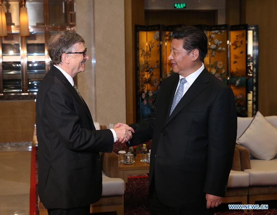 Председатель КНР Си Цзиньпин встретился с председателем Фонда Билла и Мелинды Гейтсом Биллом Гейтсом