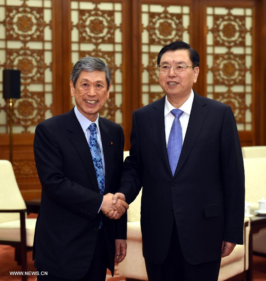 Чжан Дэцзян встретился с делегацией Лиги парламентариев за японо-китайскую дружбу