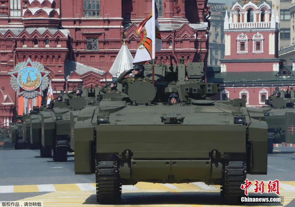 Военная техника, представленная на параде Победы на Красной площади Москвы