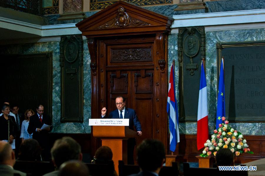 Президент Франции прибыл на Кубу с визитом