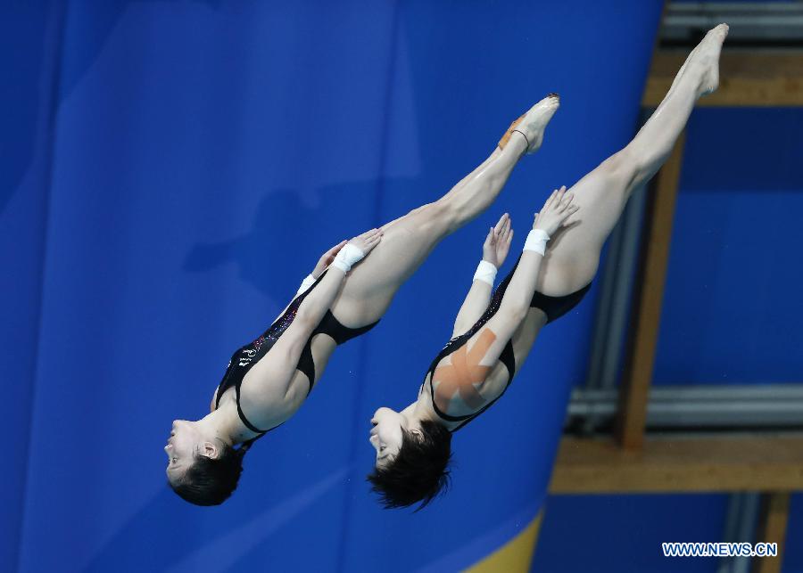 Чэнь Жолинь и Лю Хуэйся завоевали "золото" в синхронных прыжках в воду с 10-метровой вышки на чемпионате мира