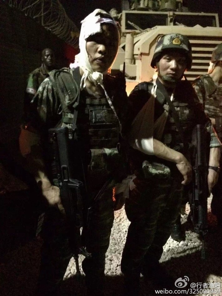 В Сомали бойцы китайской военизированной полиции продолжают нести службу несмотря на ранения 