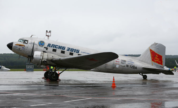 В Красноярск прилетели самолеты времен Второй Мировой войны