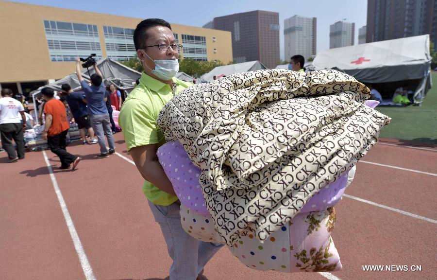 После взрывов в городе Тяньцзинь уже обустроены 6,3 тыс человек