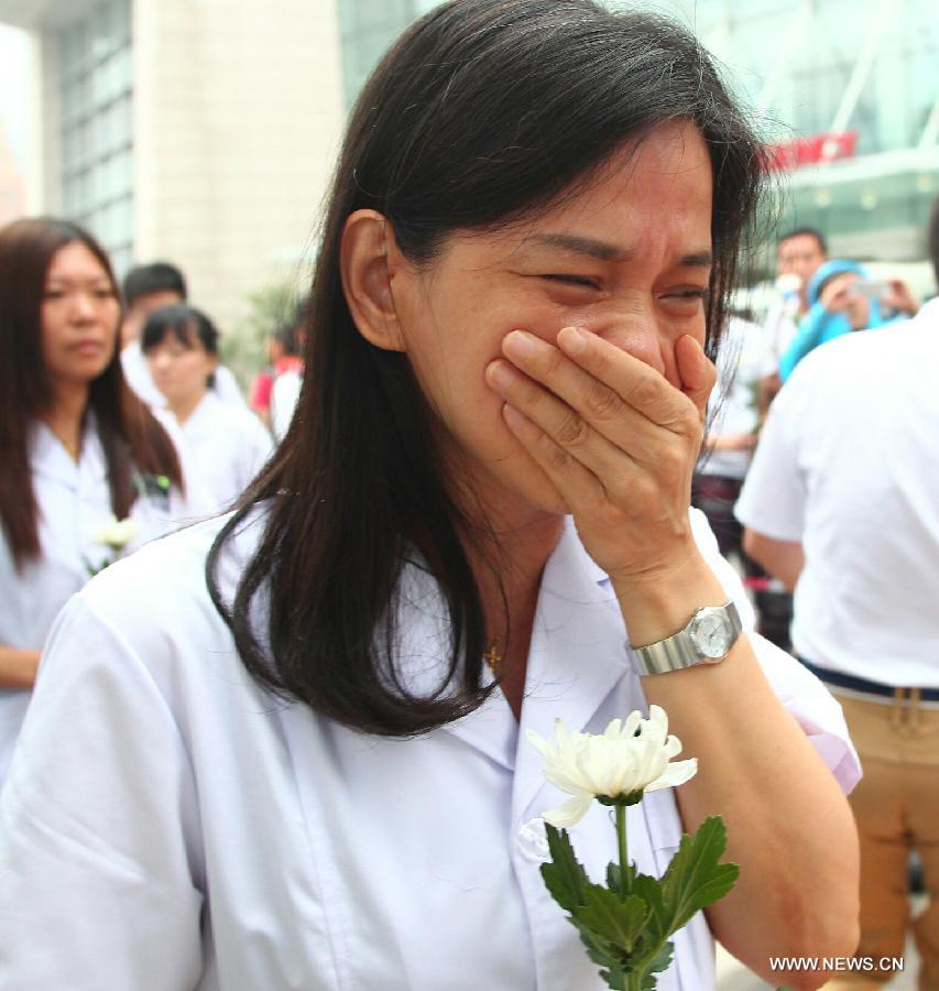 В северокитайском городе Тяньцзинь состоялись мероприятия в память о погибших в результате мощных взрывов