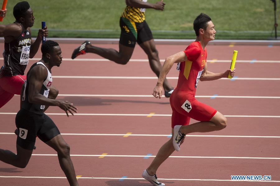 Новое достижение Китая по легкой атлетике -- новый азиатский рекорд в мужской эстафете 4х100 м
