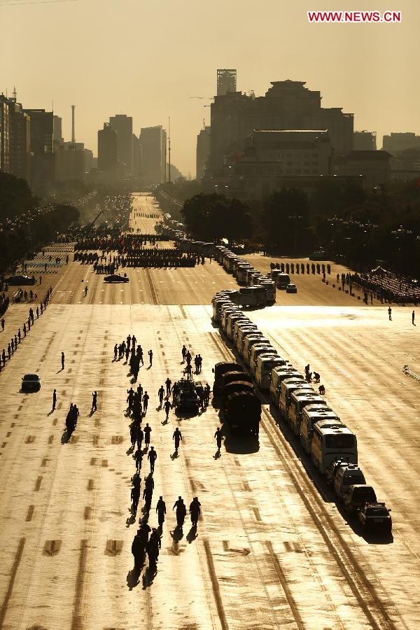 Торжественное собрание в честь 70-летия Победы в Пекине скоро начнется