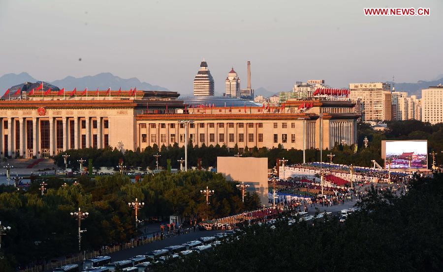 Торжественное собрание в честь 70-летия Победы в Пекине скоро начнется