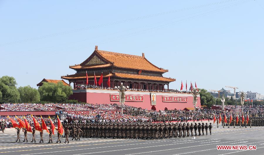 Китай впервые провел военный парад в честь 70-й годовщины Победы в Войне сопротивления китайского народа японским захватчикам