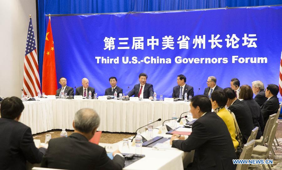 Си Цзиньпин принял участие в форуме губернаторов китайских провинций и американских штатов