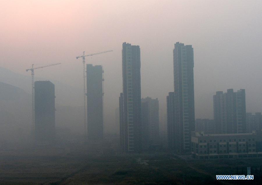В некоторых районах Китая зафиксировано серьезное загрязнение воздуха