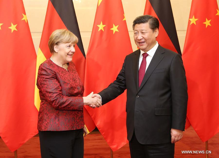 Си Цзиньпин встретился с Ангелой Меркель