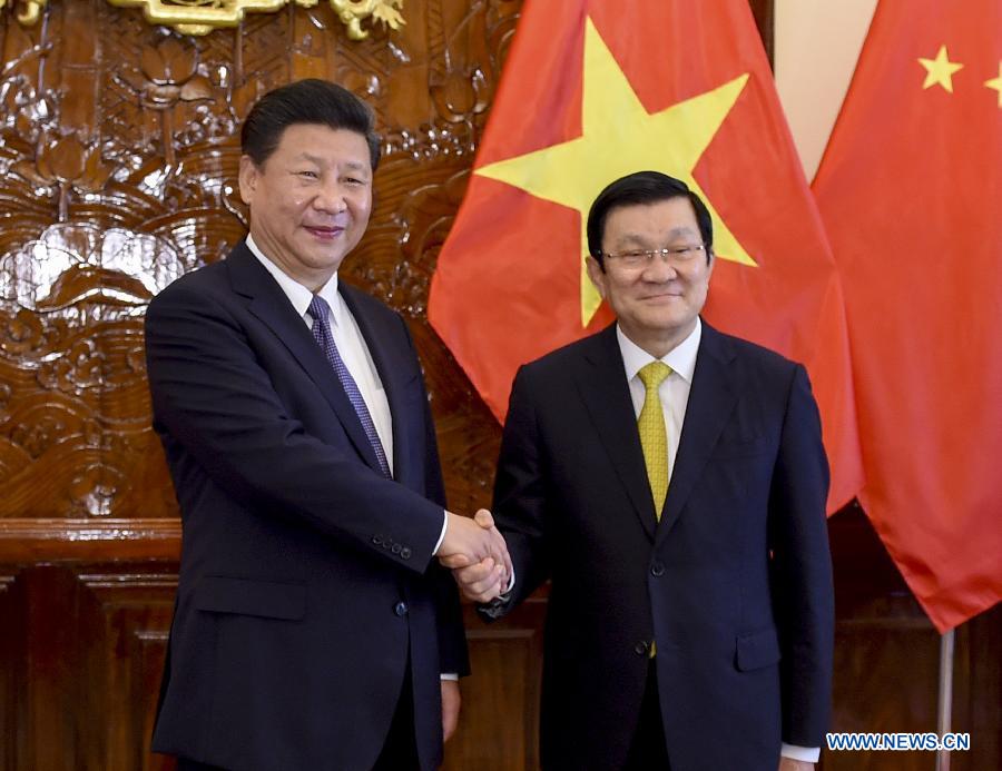 Си Цзиньпин встретился с президентом Вьетнама Чыонг Тан Шангом
