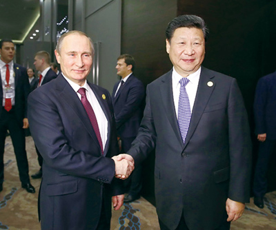 Си Цзиньпин встретился с В.Путиным